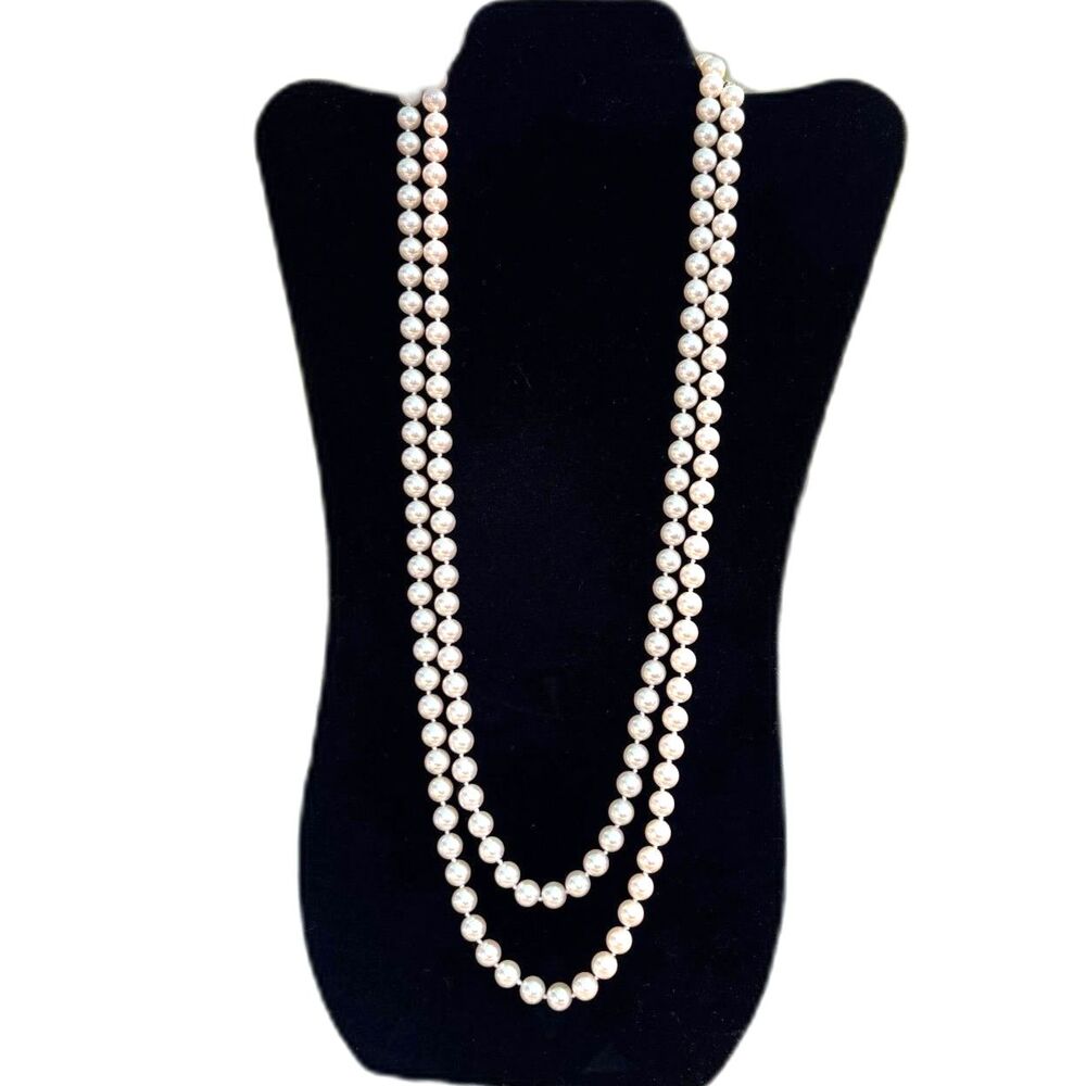 VTG Richelieu Faux Pearl Necklace NOS Hudson's '95 Original Tags Box Jewelry